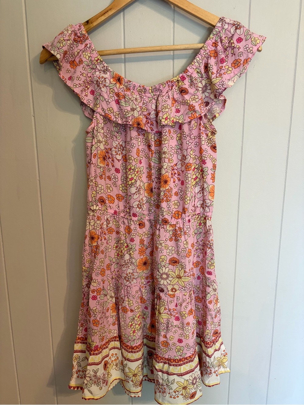 BeBop Pink Floral Ruffle Sundress - Picture 4 of 5